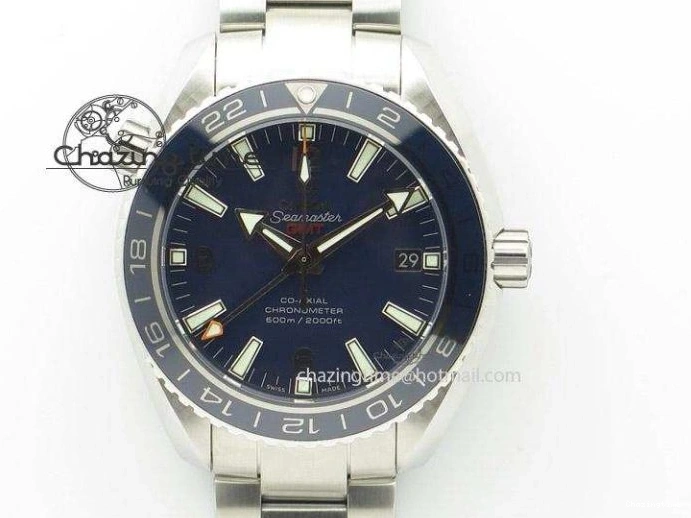 0207 Fashionable De Ville Prestige Real Power Reserve SS TW 1:1 Best Edition White Dial Blue Markers On Leather Strap A 8094